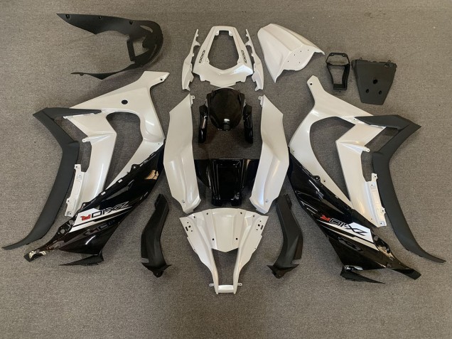 Pearl White & Black 2011-2015 ZX10R Motorcycle Fairing Pearl White & Black 2011-2015 ZX10R Motorcycle Fairing