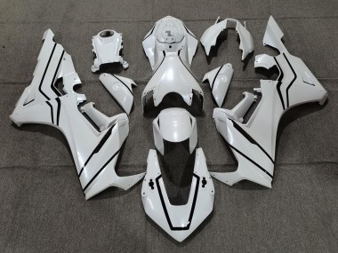 Pearl White & Black Lining 2017-2023 CBR1000RR Motorcycle Fairing