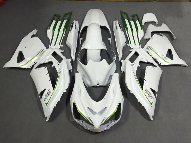 Pearl White Custom 2012-2021 ZX14R Motorcycle Fairing Pearl White Custom 2012-2021 ZX14R Motorcycle Fairing