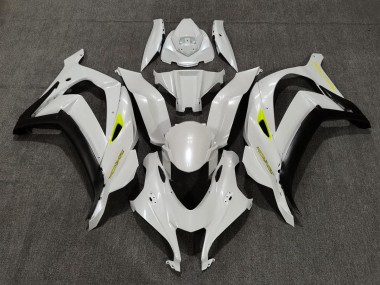 Pearl White & Yellow 2016-2019 ZX10R Motorcycle Fairing