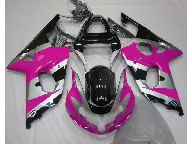 Pink Silver OEM Style 2000-2002 GSXR 1000 Motorcycle Fairing Pink Silver OEM Style 2000-2002 GSXR 1000 Motorcycle Fairing