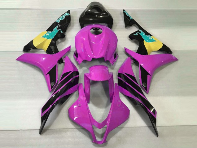 Pink & Teal Bull 2007-2008 CBR600RR Motorcycle Fairing Pink & Teal Bull 2007-2008 CBR600RR Motorcycle Fairing