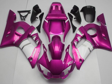Pink & White 1998-2002 R6 Motorcycle Fairing