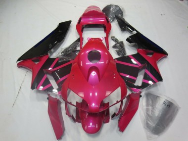 Pink and Black 2003-2004 CBR600RR Motorcycle Fairing