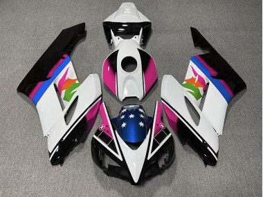 Pink and Blue Flag 2004-2005 CBR1000RR Motorcycle Fairing