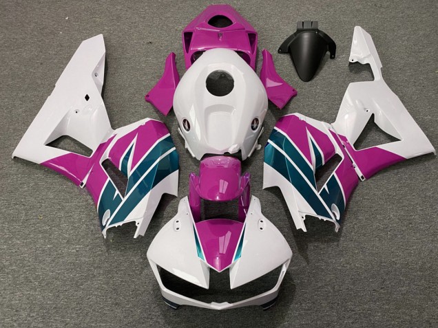 Pink and Emerald Gloss 2013-2023 CBR600RR Motorcycle Fairing Pink and Emerald Gloss 2013-2023 CBR600RR Motorcycle Fairing