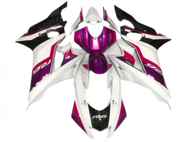 Pink and Gloss White 2017-2021 R6 Motorcycle Fairing
