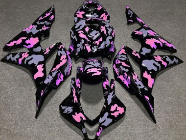 Pink and Grey Camouflage 2007-2008 CBR600RR Motorcycle Fairing