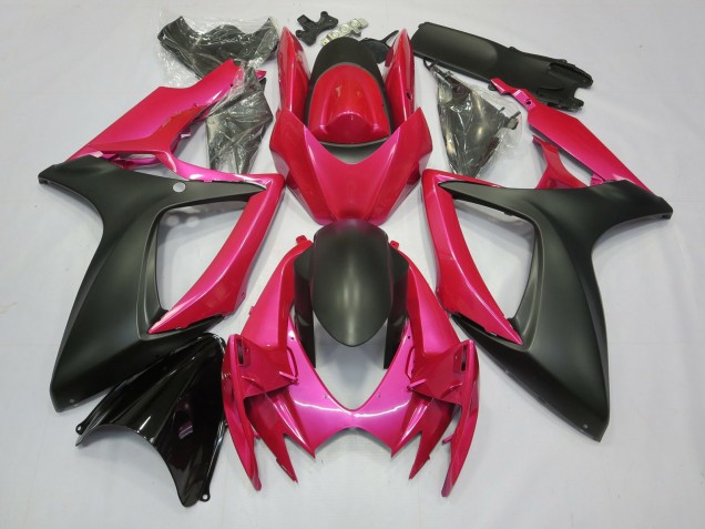 Pink and Matte 2006-2007 GSXR 600-750 Motorcycle Fairing Pink and Matte 2006-2007 GSXR 600-750 Motorcycle Fairing