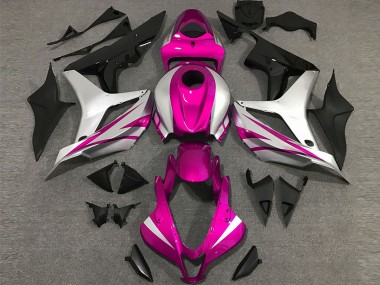 Pink and Silver OEM Style 2007-2008 CBR600RR Motorcycle Fairing