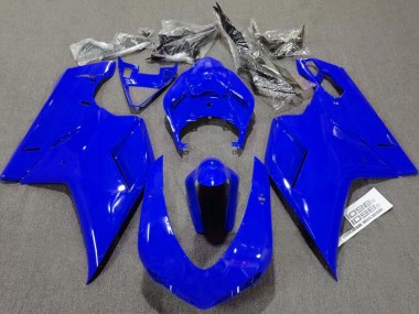 Plain Gloss Blue 2007-2014 Ducati 848 1098 1198 Motorcycle Fairing