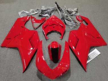 Plain Gloss Red 2007-2014 Ducati 848 1098 1198 Motorcycle Fairing