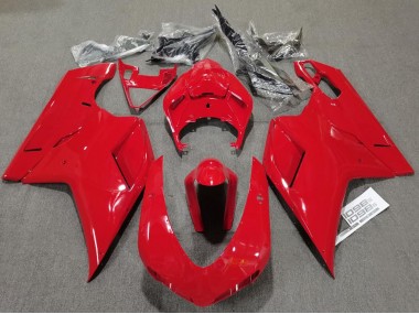 Plain Gloss Red 2007-2014 Ducati 848 1098 1198 Motorcycle Fairing
