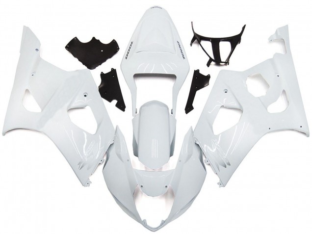Plain Gloss White Style 2003-2004 GSXR 1000 Motorcycle Fairing Plain Gloss White Style 2003-2004 GSXR 1000 Motorcycle Fairing