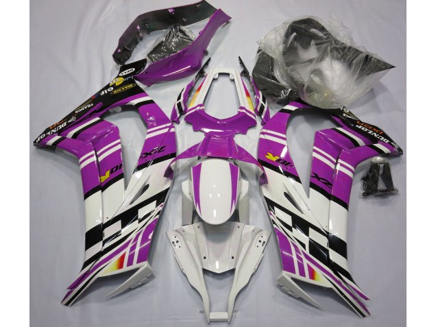 Purple Black and White 2011-2015 ZX10R Motorcycle Fairing Purple Black and White 2011-2015 ZX10R Motorcycle Fairing
