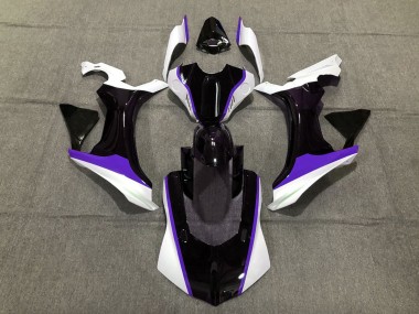 Purple Black and White 2015-2019 R1 Motorcycle Fairing