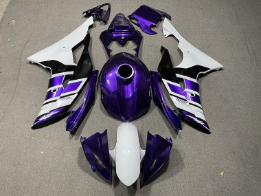 Purple Black and White OEM Style 2008-2016 R6 Motorcycle Fairing
