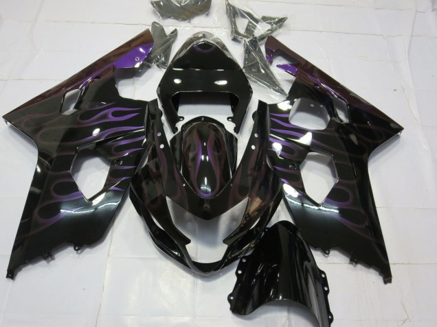 Purple Flame 2004-2005 GSXR 600-750 Motorcycle Fairing Purple Flame 2004-2005 GSXR 600-750 Motorcycle Fairing