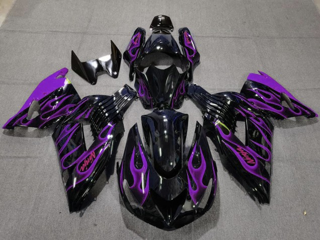 Purple Flame 2006-2011 ZX14R Motorcycle Fairing Purple Flame 2006-2011 ZX14R Motorcycle Fairing