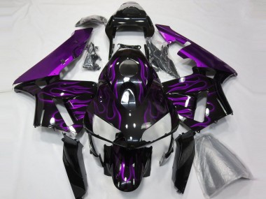 Purple Flames 2003-2004 CBR600RR Motorcycle Fairing