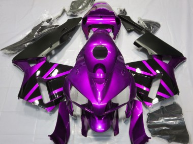 Purple & Gloss Black Design 2005-2006 CBR600RR Motorcycle Fairing