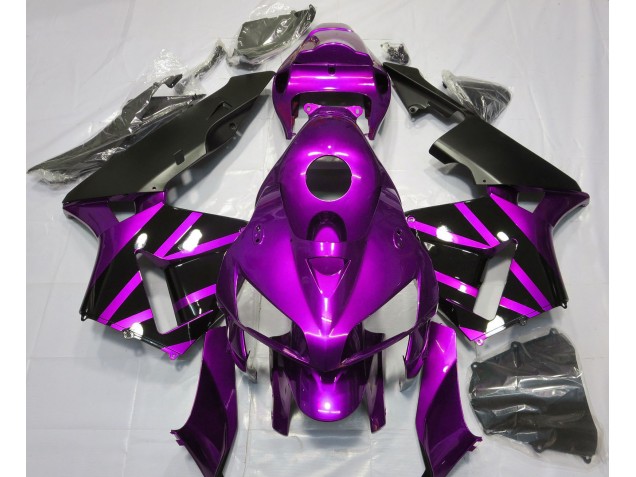 Purple & Gloss Black Design 2005-2006 CBR600RR Motorcycle Fairing Purple & Gloss Black Design 2005-2006 CBR600RR Motorcycle Fairing