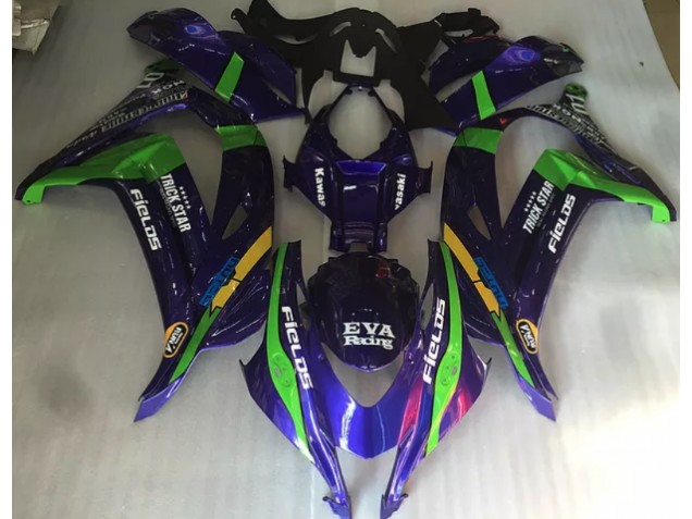 Purple Green and Gloss 2016-2019 ZX10R Motorcycle Fairing Purple Green and Gloss 2016-2019 ZX10R Motorcycle Fairing