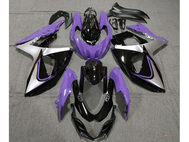 Purple Silver and Black 2009-2016 GSXR 1000 Motorcycle Fairing Purple Silver and Black 2009-2016 GSXR 1000 Motorcycle Fairing
