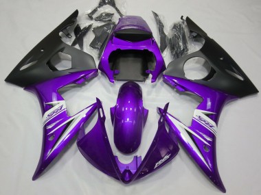 Purple & White 2003-2004 R6 Motorcycle Fairing