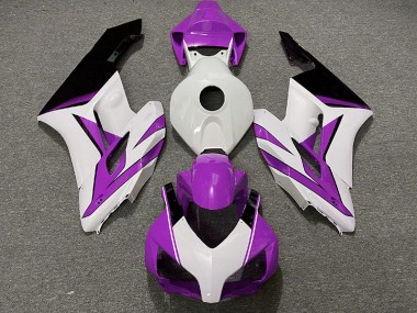 Purple White and Gloss Black 2004-2005 CBR1000RR Motorcycle Fairing