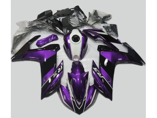 Purple and Gloss Black 2015-2018 R3 Motorcycle Fairing Purple and Gloss Black 2015-2018 R3 Motorcycle Fairing