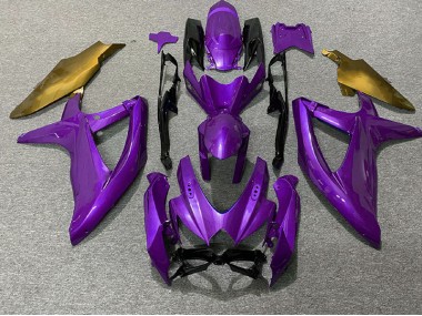 Purple and Gold 2008-2010 GSXR 600-750 Motorcycle Fairing