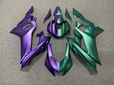 Purple and Green Split 2017-2021 R6 Motorcycle Fairing