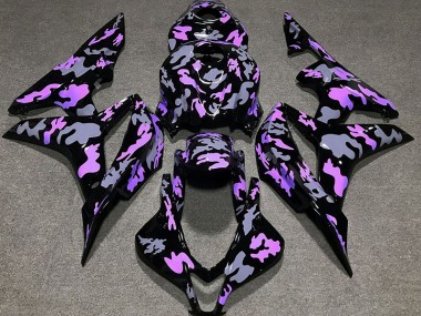 Purple and Grey Camouflage 2007-2008 CBR600RR Motorcycle Fairing