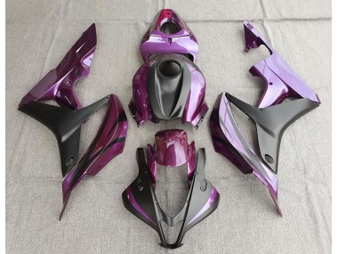 Purple and Matte Black 2007-2008 CBR600RR Motorcycle Fairing