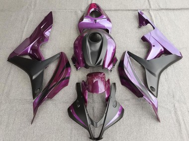 Purple and Matte Black 2007-2008 CBR600RR Motorcycle Fairing