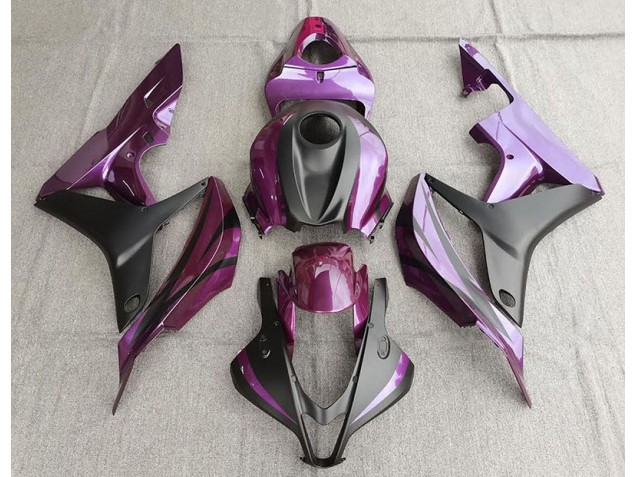 Purple and Matte Black 2007-2008 CBR600RR Motorcycle Fairing Purple and Matte Black 2007-2008 CBR600RR Motorcycle Fairing