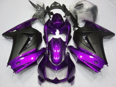 Purple and Matte Black 2008-2012 Ninja 250 Motorcycle Fairing