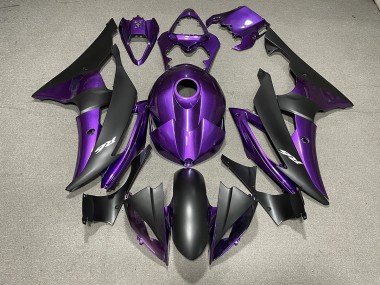 Purple and Matte Black & Logos 2008-2016 R6 Motorcycle Fairing