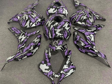 Purple and Silver Camo 2009-2012 CBR600RR Motorcycle Fairing
