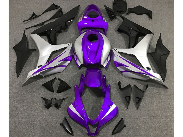 Purple and Silver OEM Style 2007-2008 CBR600RR Motorcycle Fairing Purple and Silver OEM Style 2007-2008 CBR600RR Motorcycle Fairing
