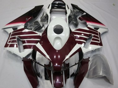 Purple and White 2003-2004 CBR600RR Motorcycle Fairing