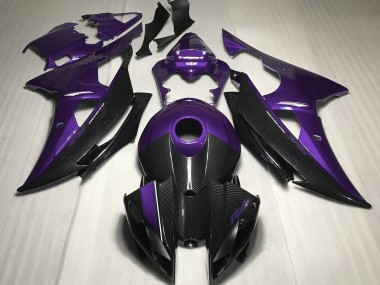 Purple w Carbon Fiber Style 2008-2016 R6 Motorcycle Fairing