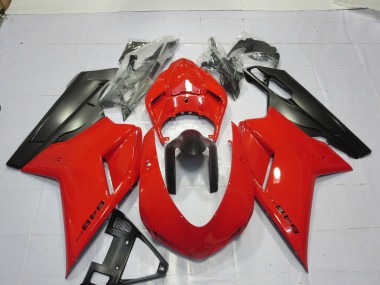 Red 2007-2014 Ducati 848 1098 1198 Motorcycle Fairing