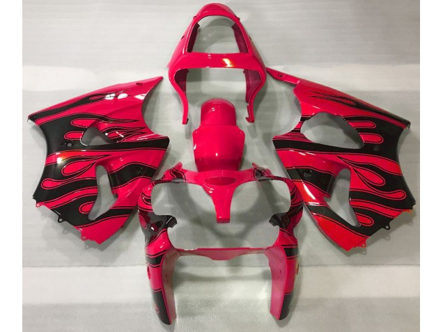 Red & Black Flame 2000-2002 ZX6R Motorcycle Fairing Red & Black Flame 2000-2002 ZX6R Motorcycle Fairing