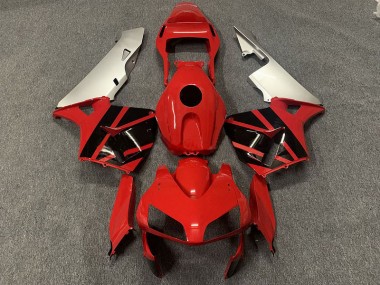 Red Black and Silver 2003-2004 CBR600RR Motorcycle Fairing