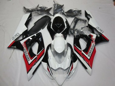 Red Black and White 2005-2006 GSXR 1000 Motorcycle Fairing