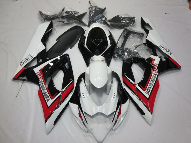 Red Black and White 2005-2006 GSXR 1000 Motorcycle Fairing Red Black and White 2005-2006 GSXR 1000 Motorcycle Fairing
