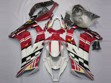 Red Black and White 2011-2015 ZX10R Motorcycle Fairing