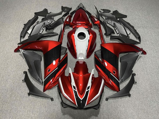 Red Black and White 2015-2018 R3 Motorcycle Fairing Red Black and White 2015-2018 R3 Motorcycle Fairing